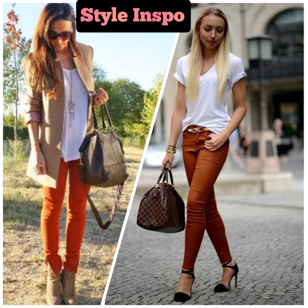 Burnt Orange Skinny Jeans